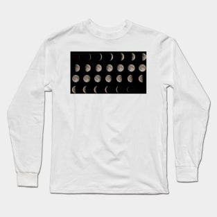 Phases of the Moon (R340/0590) Long Sleeve T-Shirt